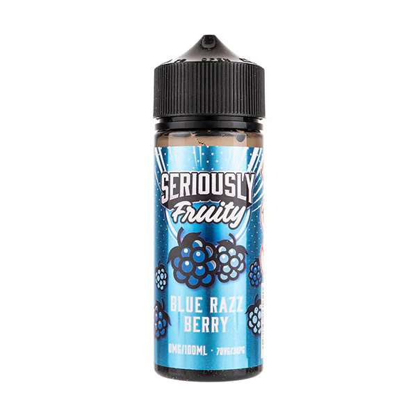 Bottle of e-liquid labeled 