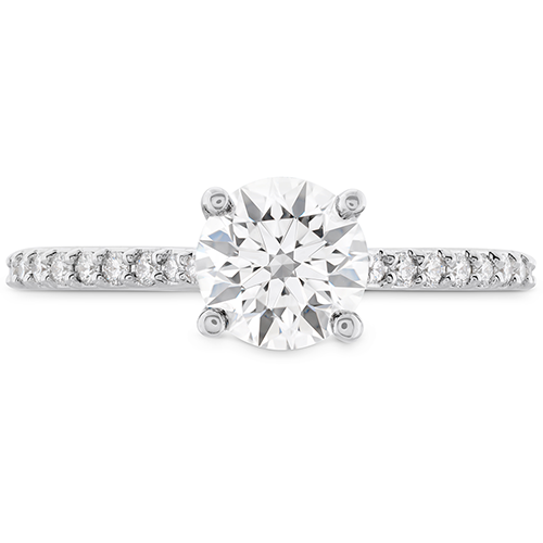 Diamond Band Engagement Ring and Setting