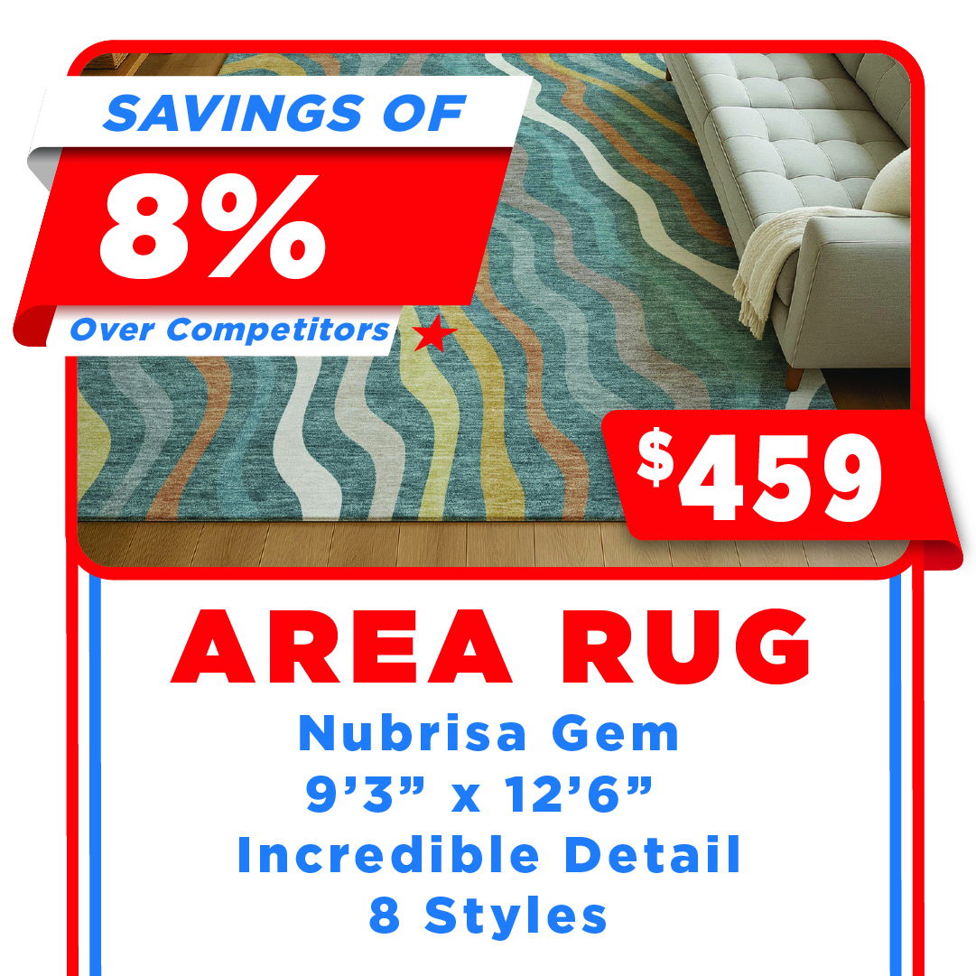 Nubrisa Gem Area Rug July 4th Savings
