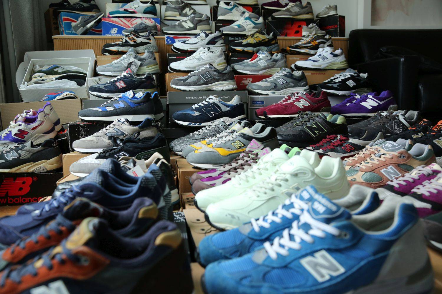 Thomas Dartiques' collection of new balance 4