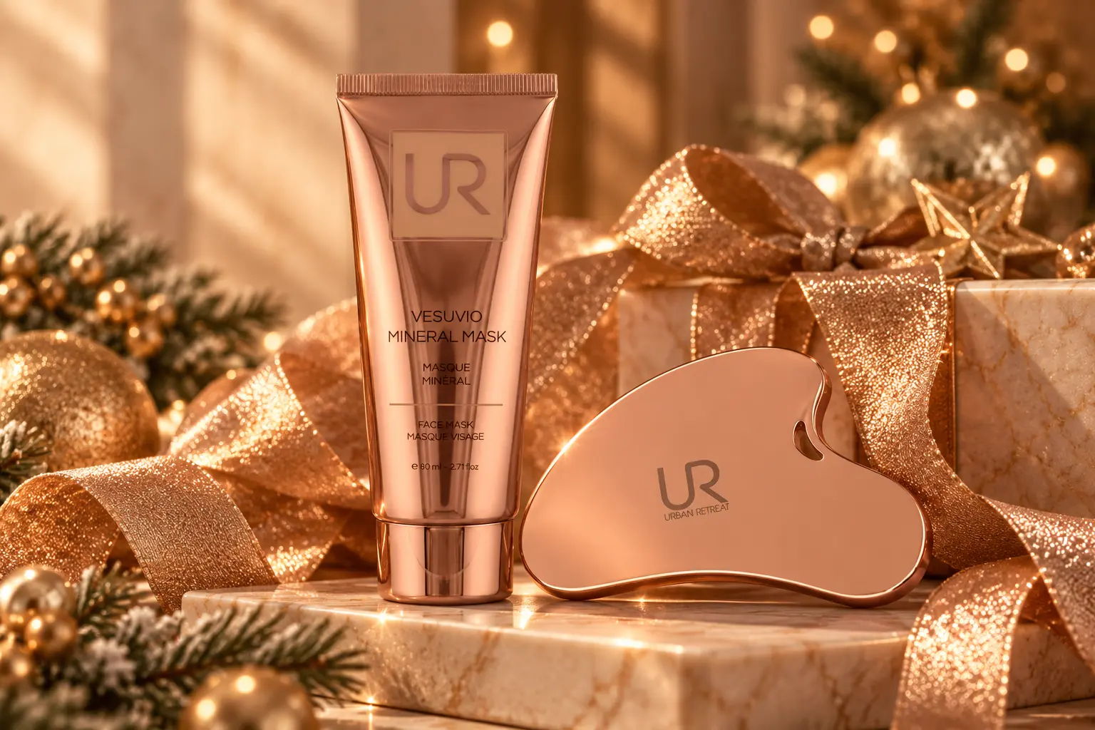 Vesuvio Mineral Face Mask and Gua Sha Christmas facial gift