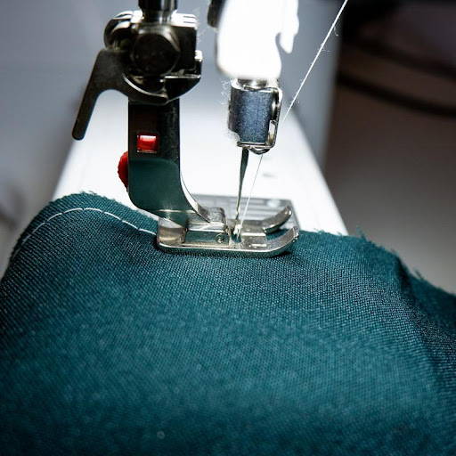 baste with a machine using long stitches that can be easily removed