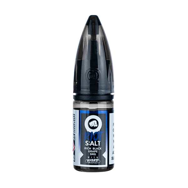Bottle of e-liquid for vaping, labeled 
