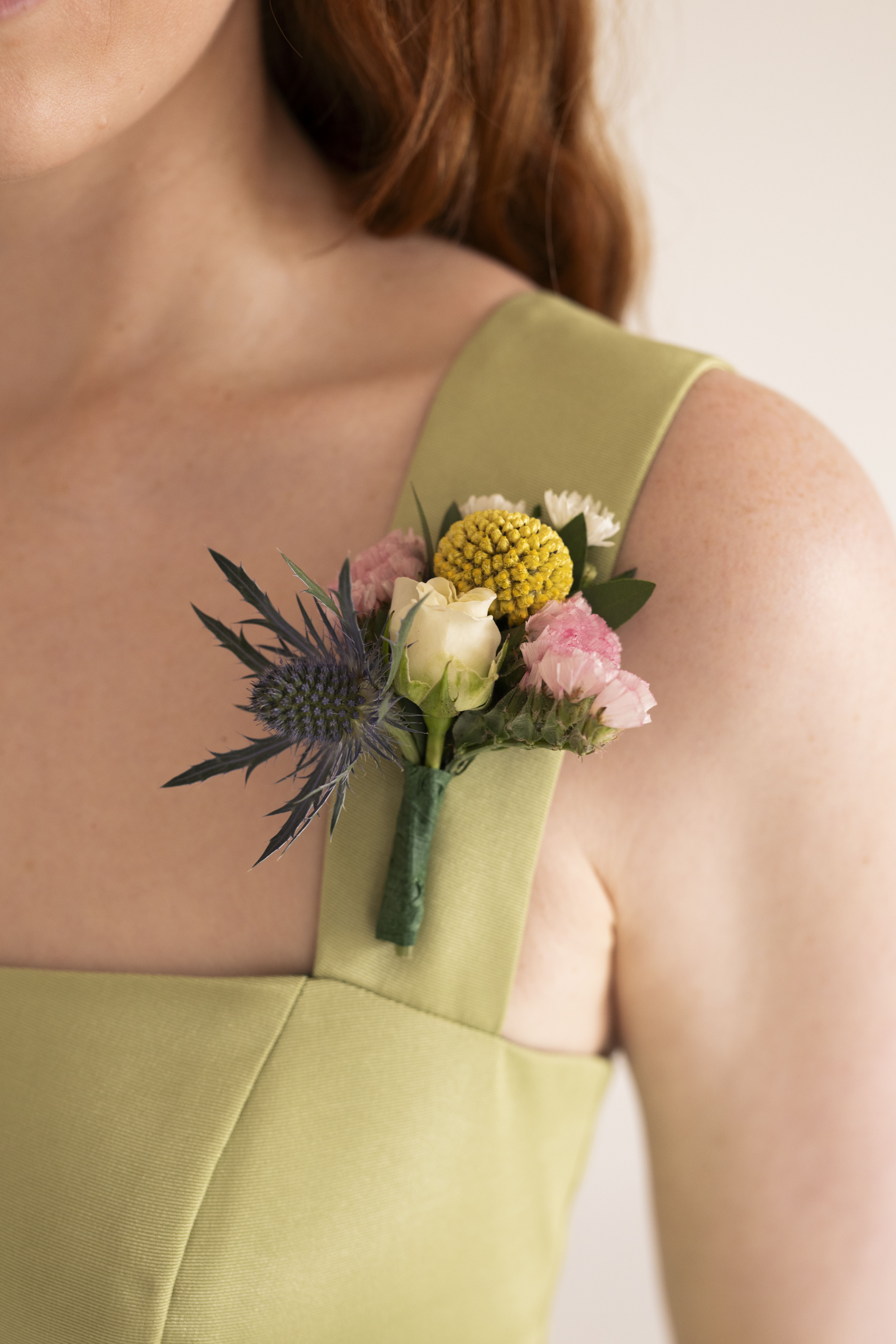 wildflower premade corsage