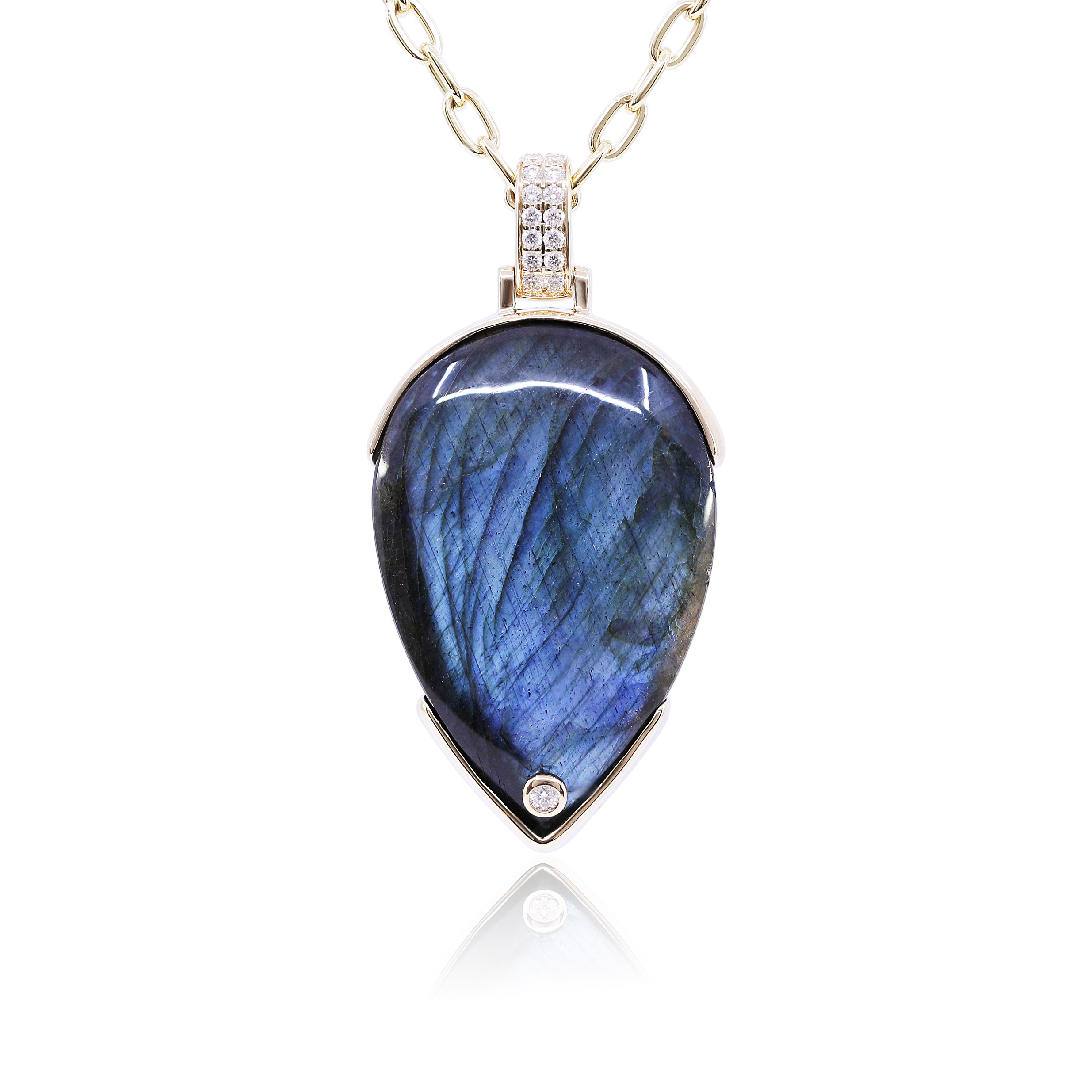labradorite large pendant by Nina