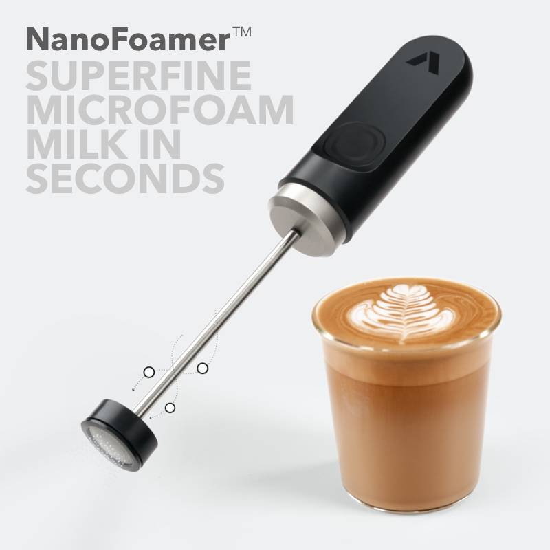 Latte art in one minute with NanoFoamer 