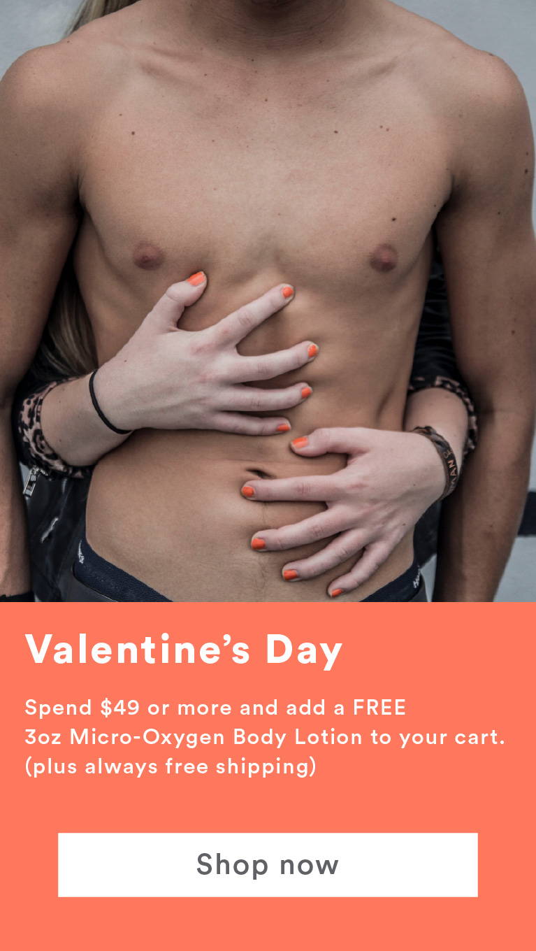 Valentines day sale! Spend $49, get a free body lotion
