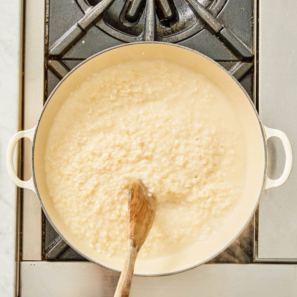 How to make risotto: stir risotto