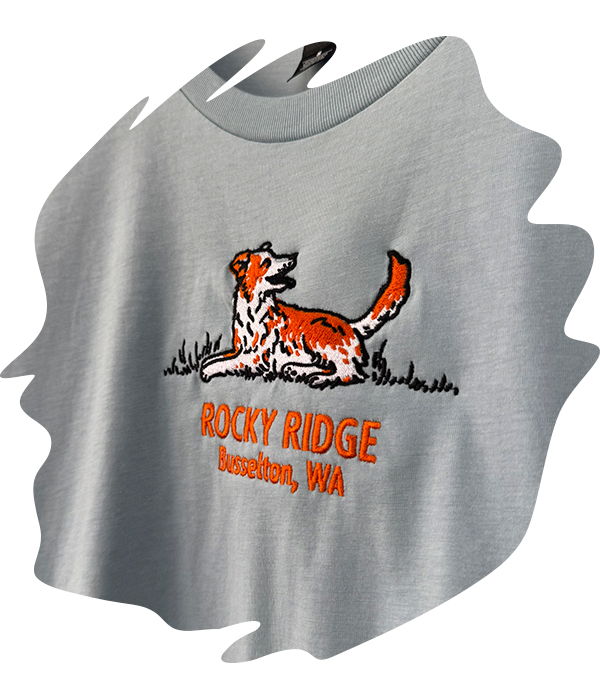 Powder blue t-shirt with 