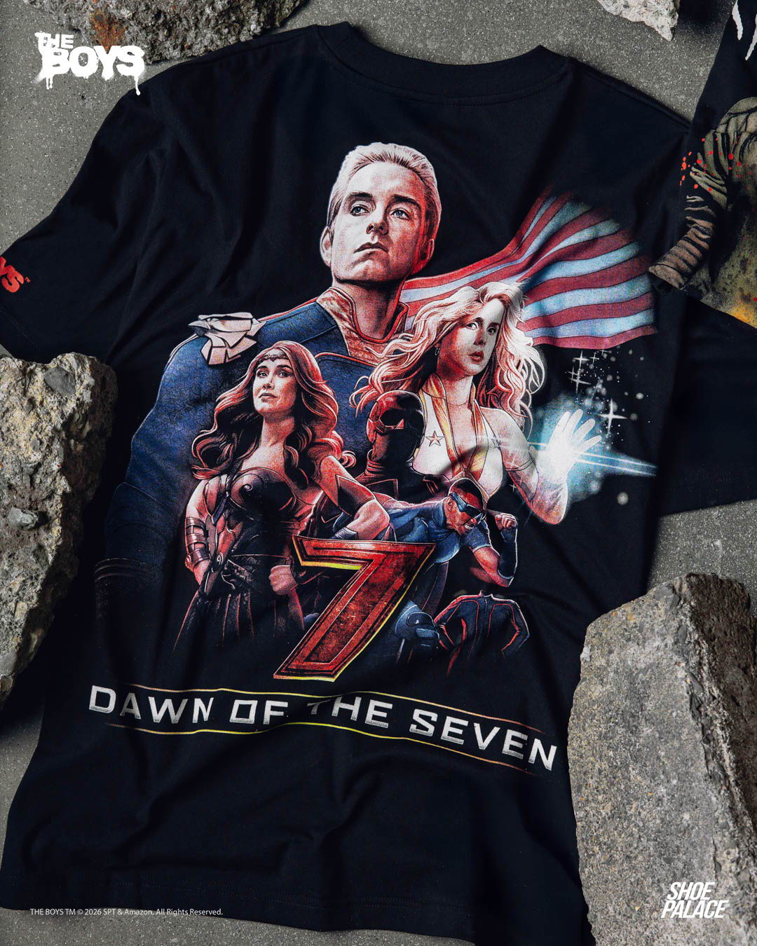 Shoe Palace x The Boys - T-shirt featuring characters from 