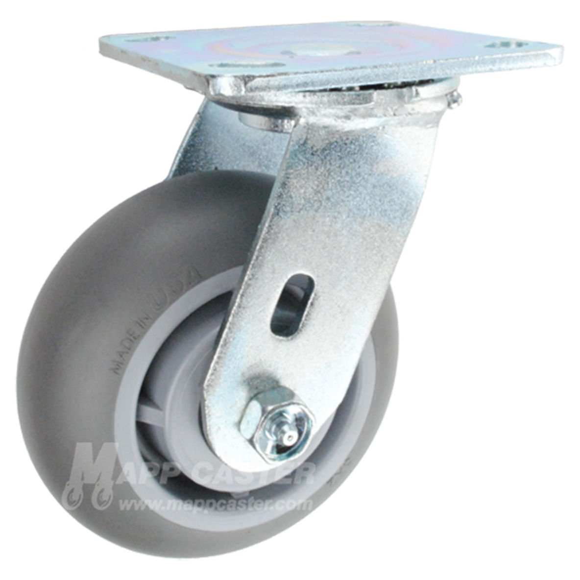 Swivel & Rigid Plate Casters with capacities ranging 350 lbs to 400 lbs 