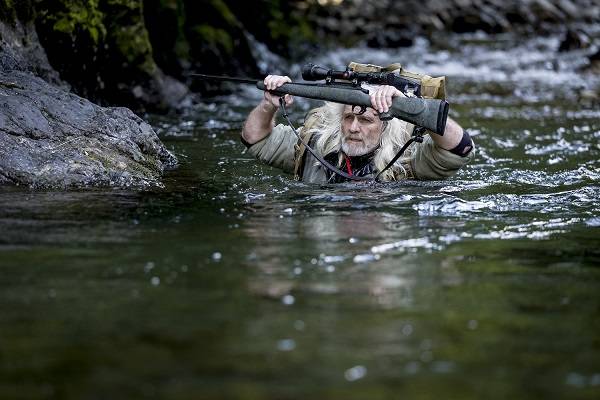 Davey in the water