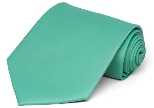 Aquamarine Solid Color Necktie