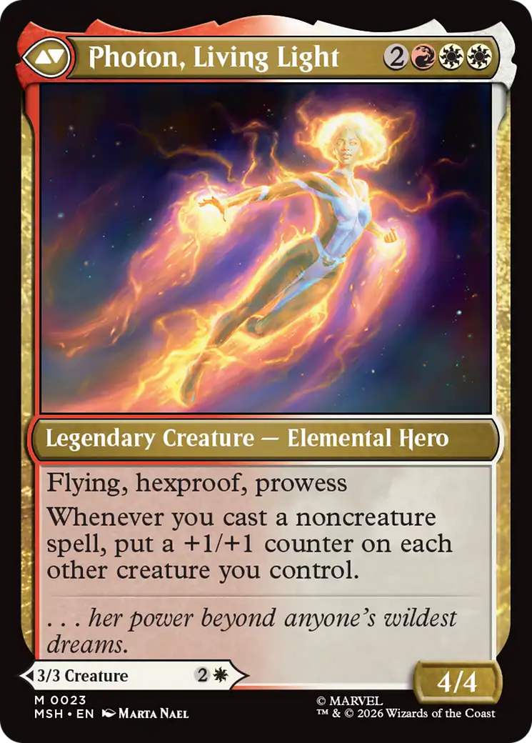 Monica Rambeau from the upcoming MTG/Marvel Crossover