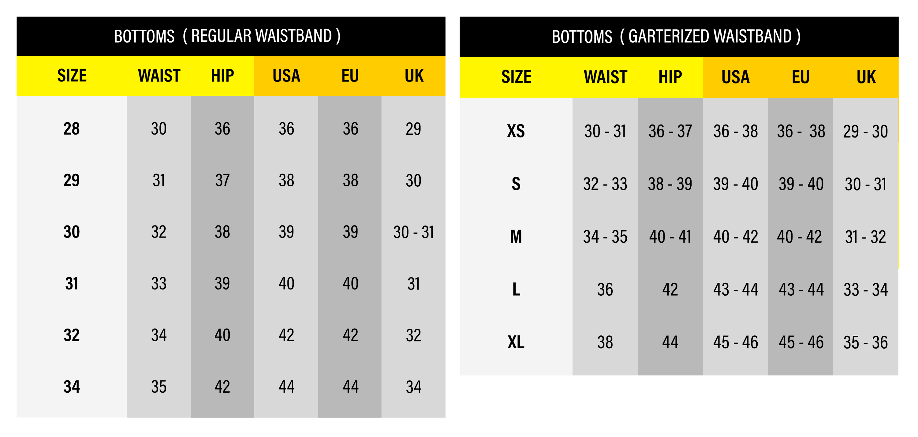 the north face t shirt size guide