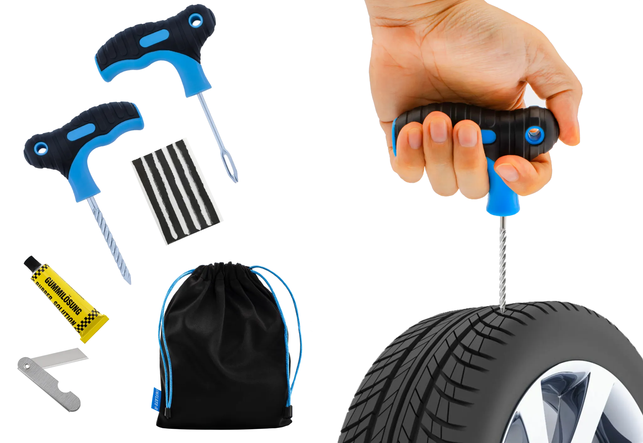Repair Tire Punctures Before Inflating!