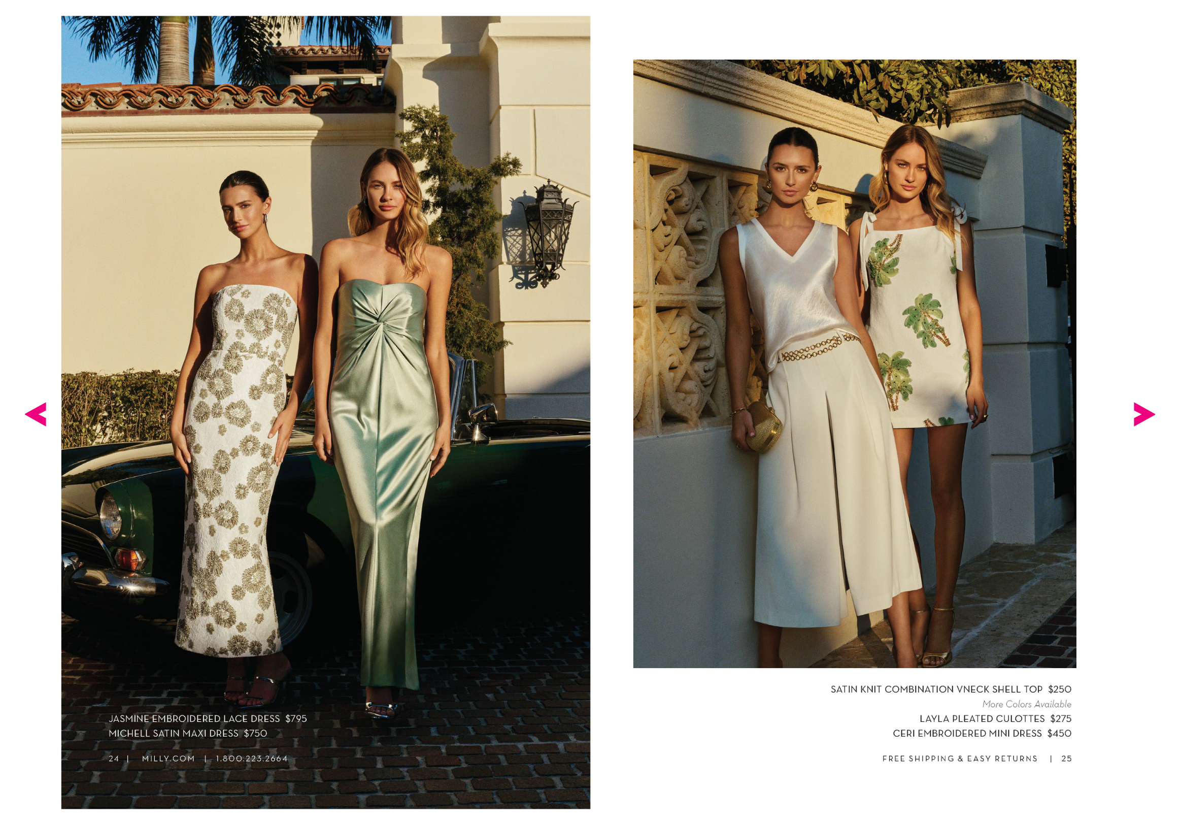 Model wears MILLY's Summer '26 Collection