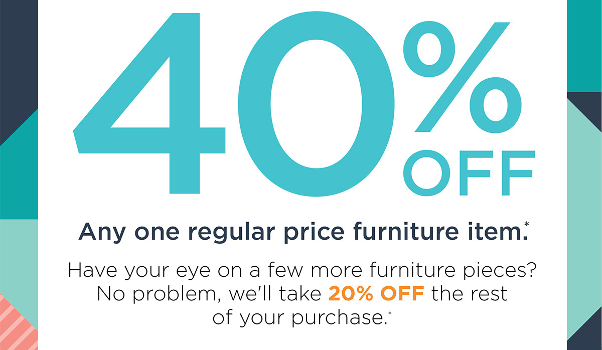 40% off one item