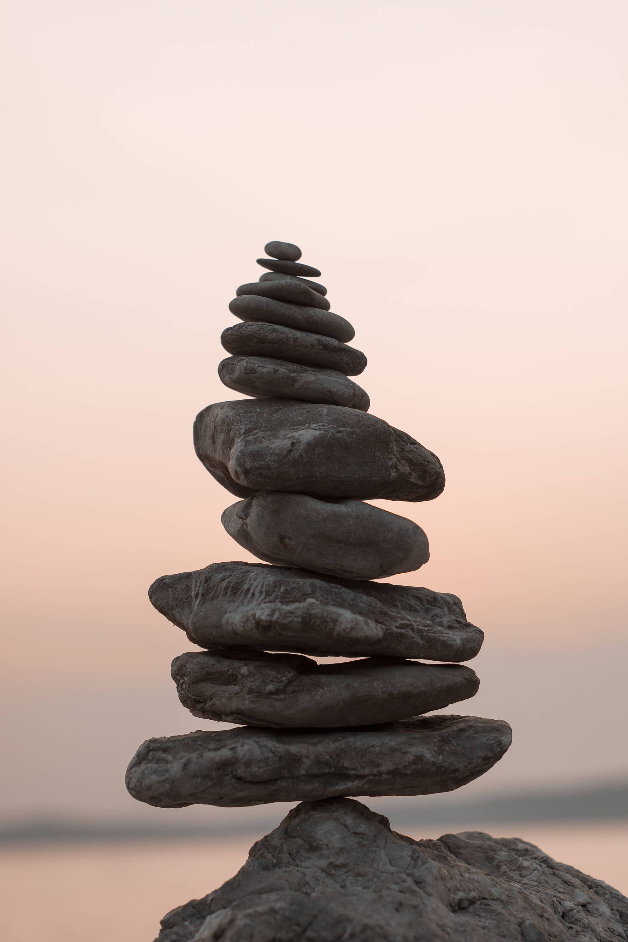rocks stacked representing mindfulness