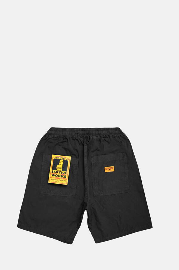 Service Works Ripstop Chef Shorts Black.