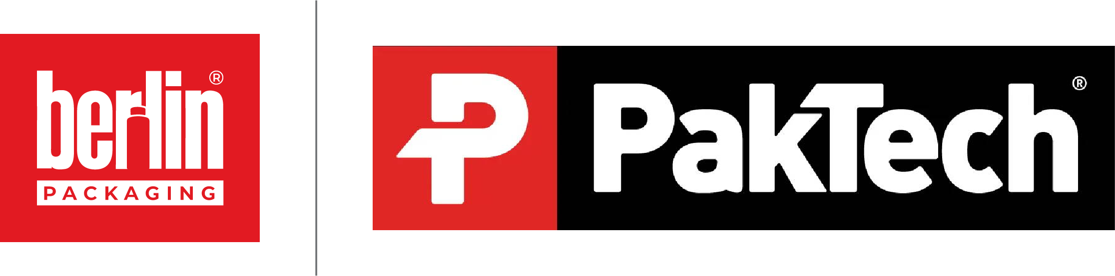 Berlin Packaging and PakTech Logos