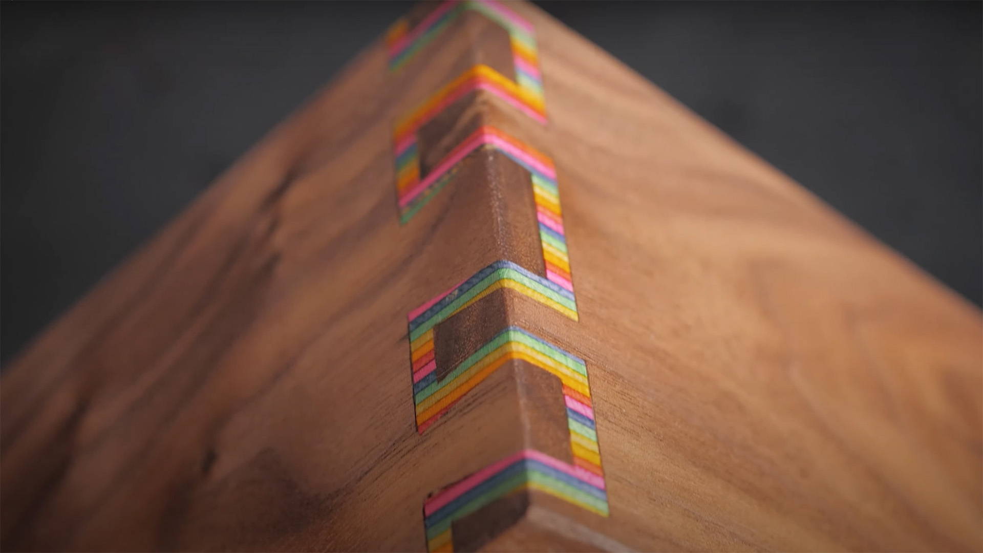 rainbow inlaid dovetails