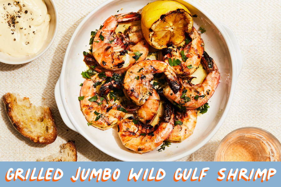 Grilled Jumbo Wild Gulf Shrimp Recipe