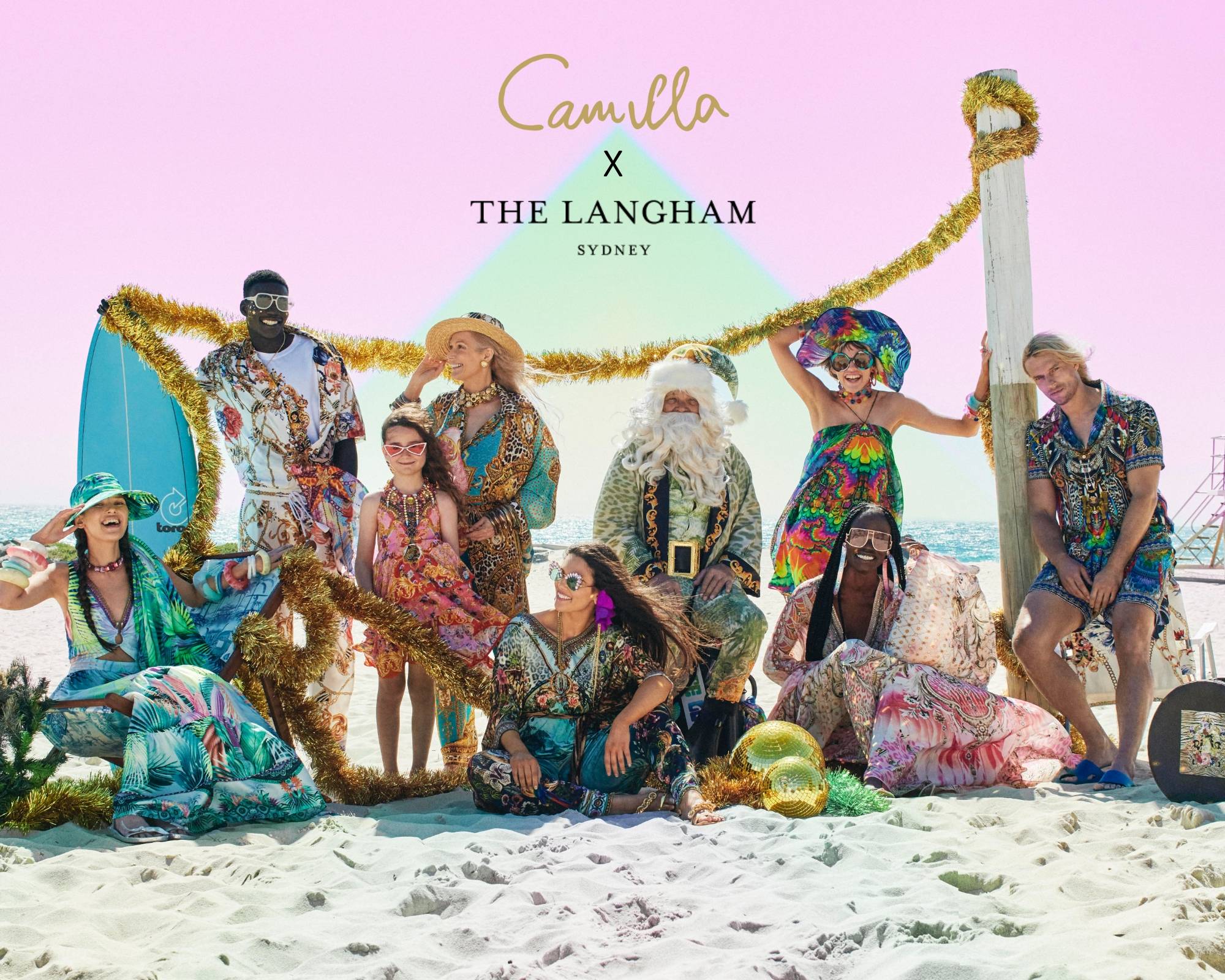 CAMILLA x The Langham Sydney | Image of models all wearing the latest CAMILLA collection