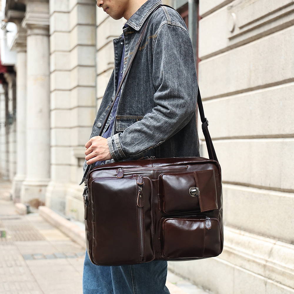 The Convertible | Dual Leather Backpack & Briefcase for Travel & Work