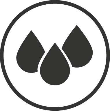 Icon of water droplets