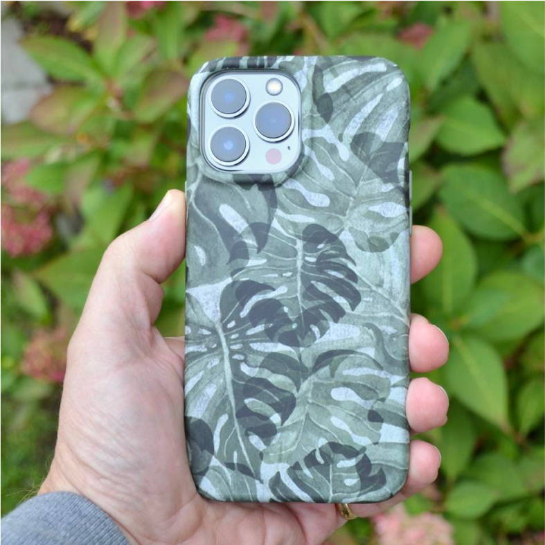 100% Compostable Biodegradable Eco-Friendly Floral Phone Case for