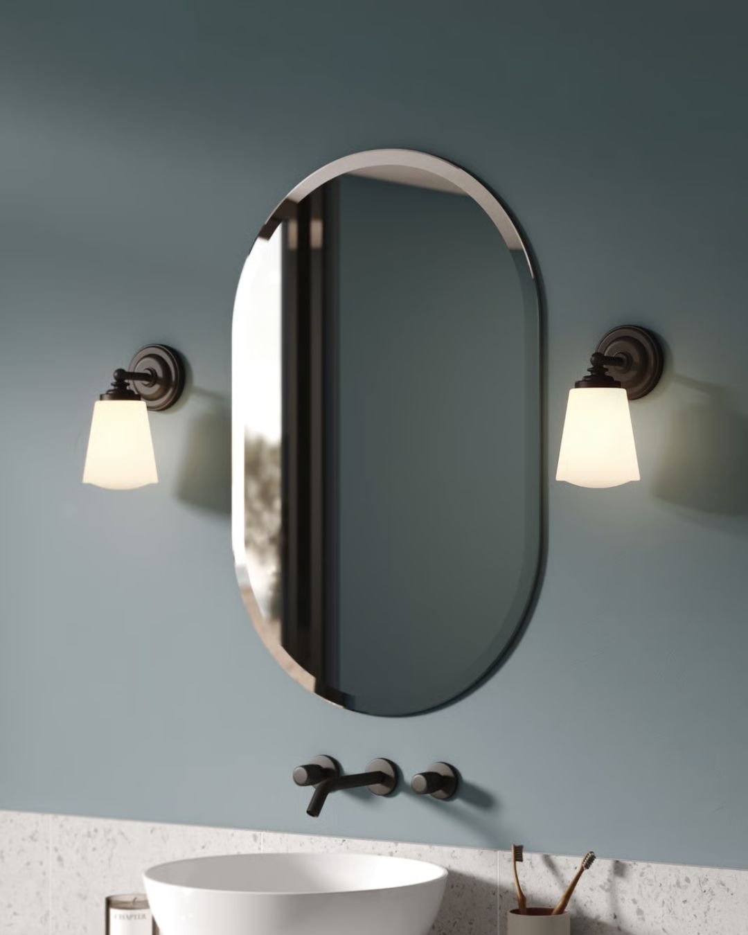 Transitional Opal Glass Wall Light-Lighting Collective