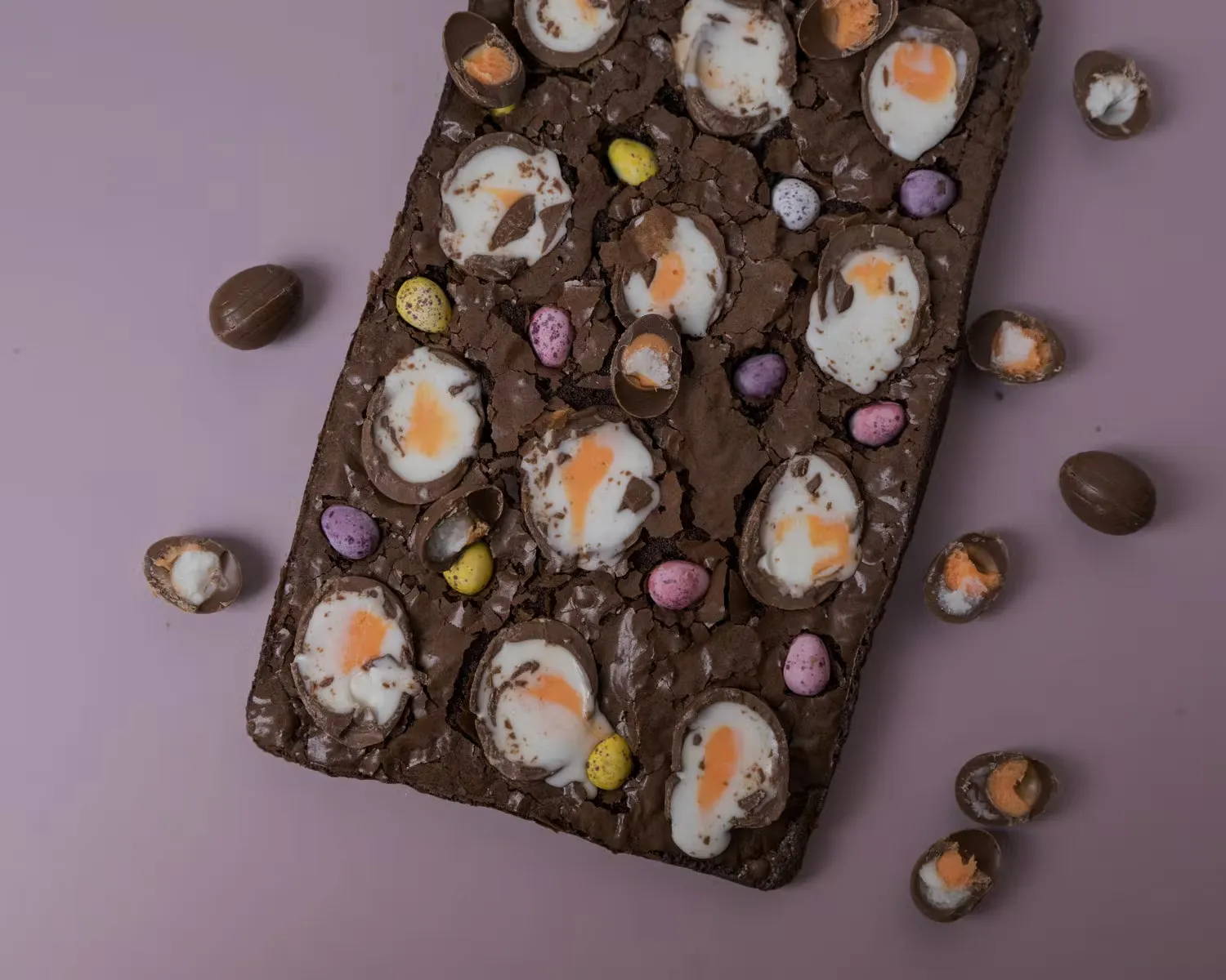 Creme Egg brownies 