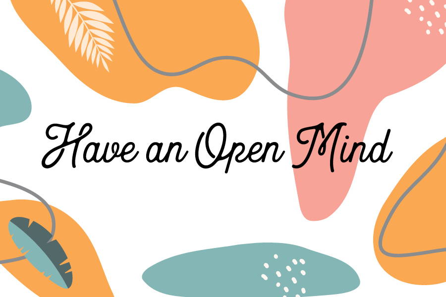 have an open mind graphic
