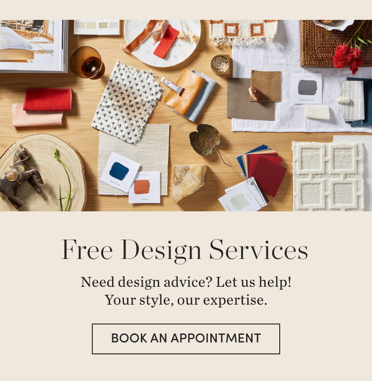 Free Design Services. Need design advice? We can help. Book an Appointment