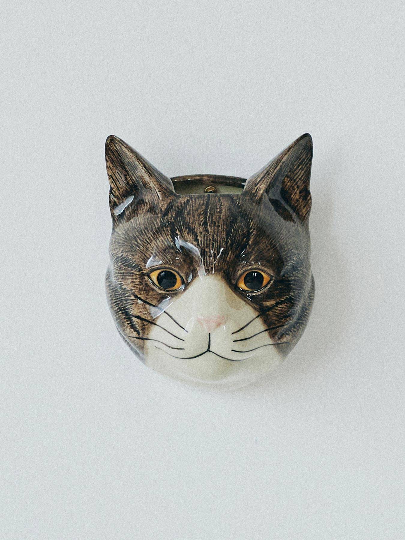 猫のペン立て Quail Ceramics クエイル 猫雑貨 ペン立て 観葉植物 雑貨 オフィス 猫 ネコ ねこ おしゃれ かわいい おもしろ 海外 北欧 陶器 プレゼント ギフト 誕生日 記念日