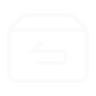 White return box icon with an arrow.