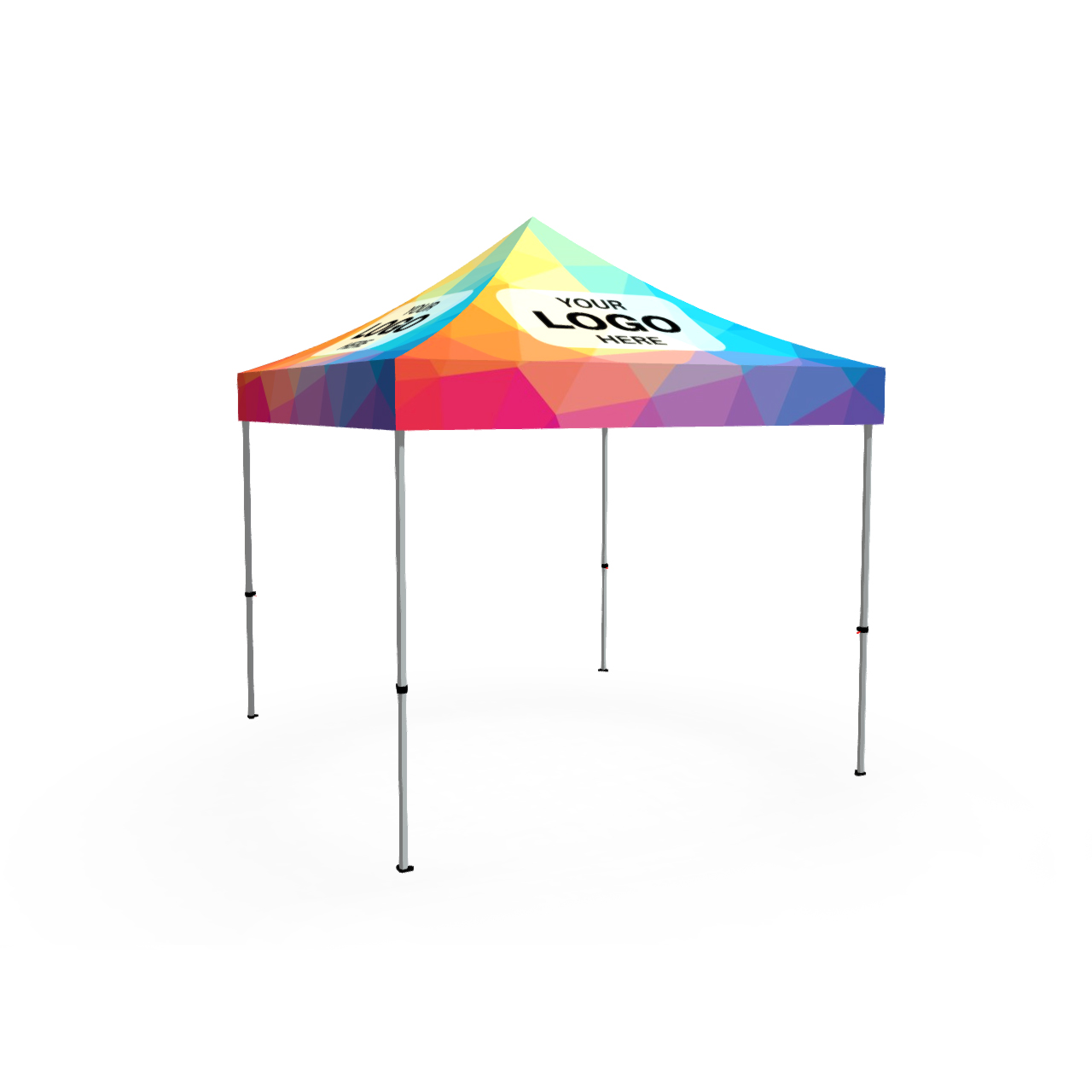 10x10 Fast Shade Pop Up Canopy Printed