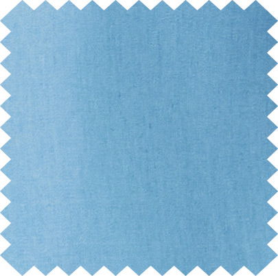 Light blue fabric swatch with a textured surface and zigzag edges.