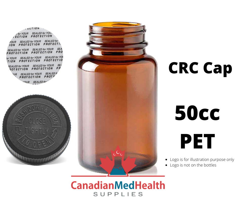 50cc PET Plastic Pill Bottle