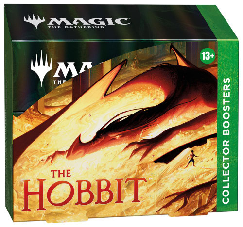 Magic: The Gathering Collector Boosters box featuring The Hobbit theme.