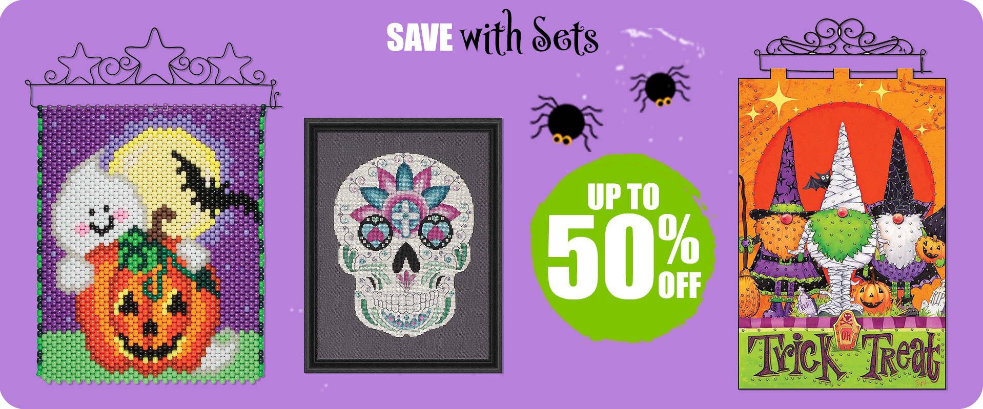 Save up to 50% on Sets. Image: Featured Halloween items from sets.