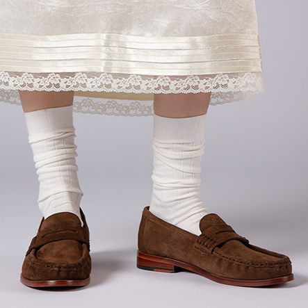Susanna | Womens Moccasin Loafers in Toffee Suede on Leather Sole