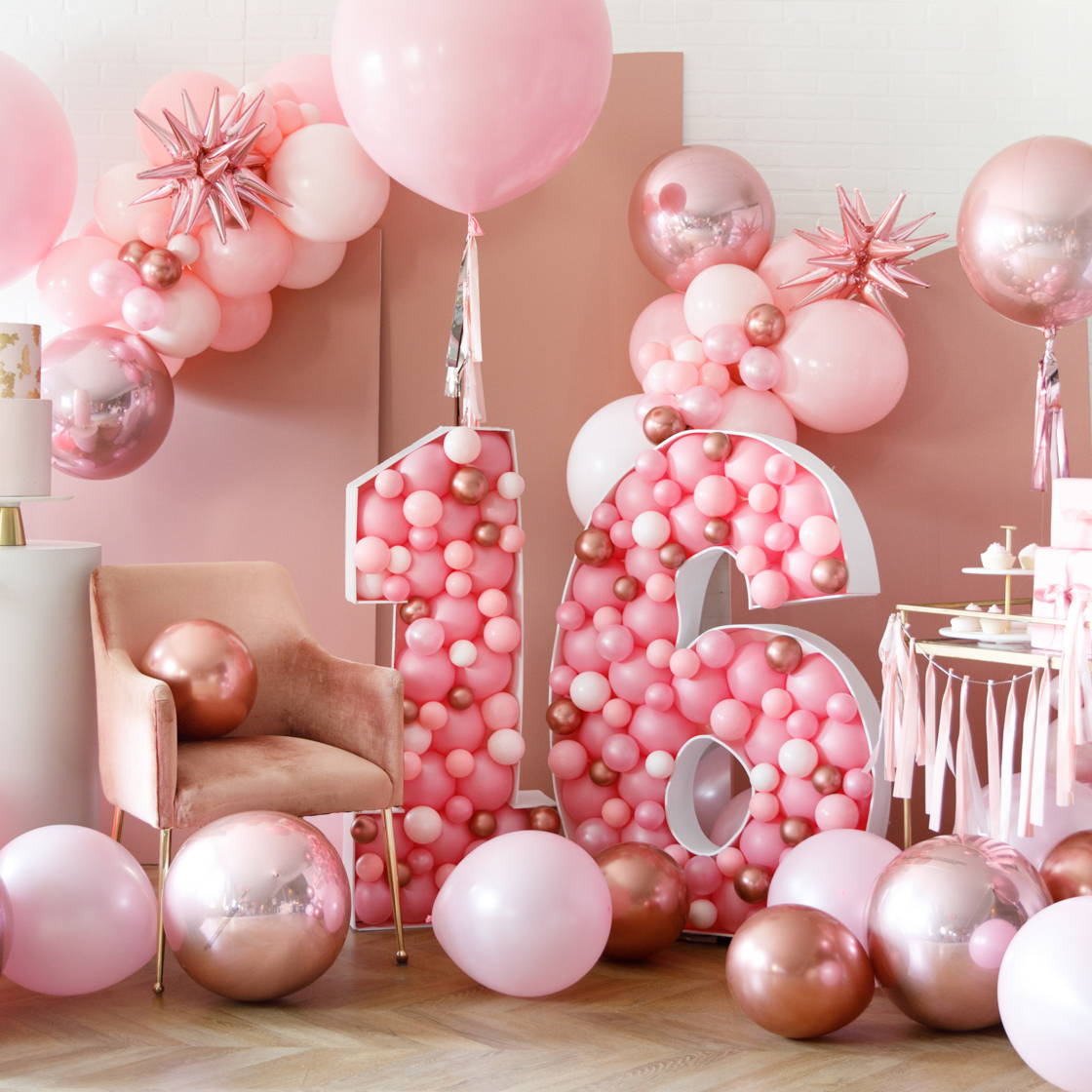 Lt. Pink Tassel Garland - Party Decor - 1 Piece