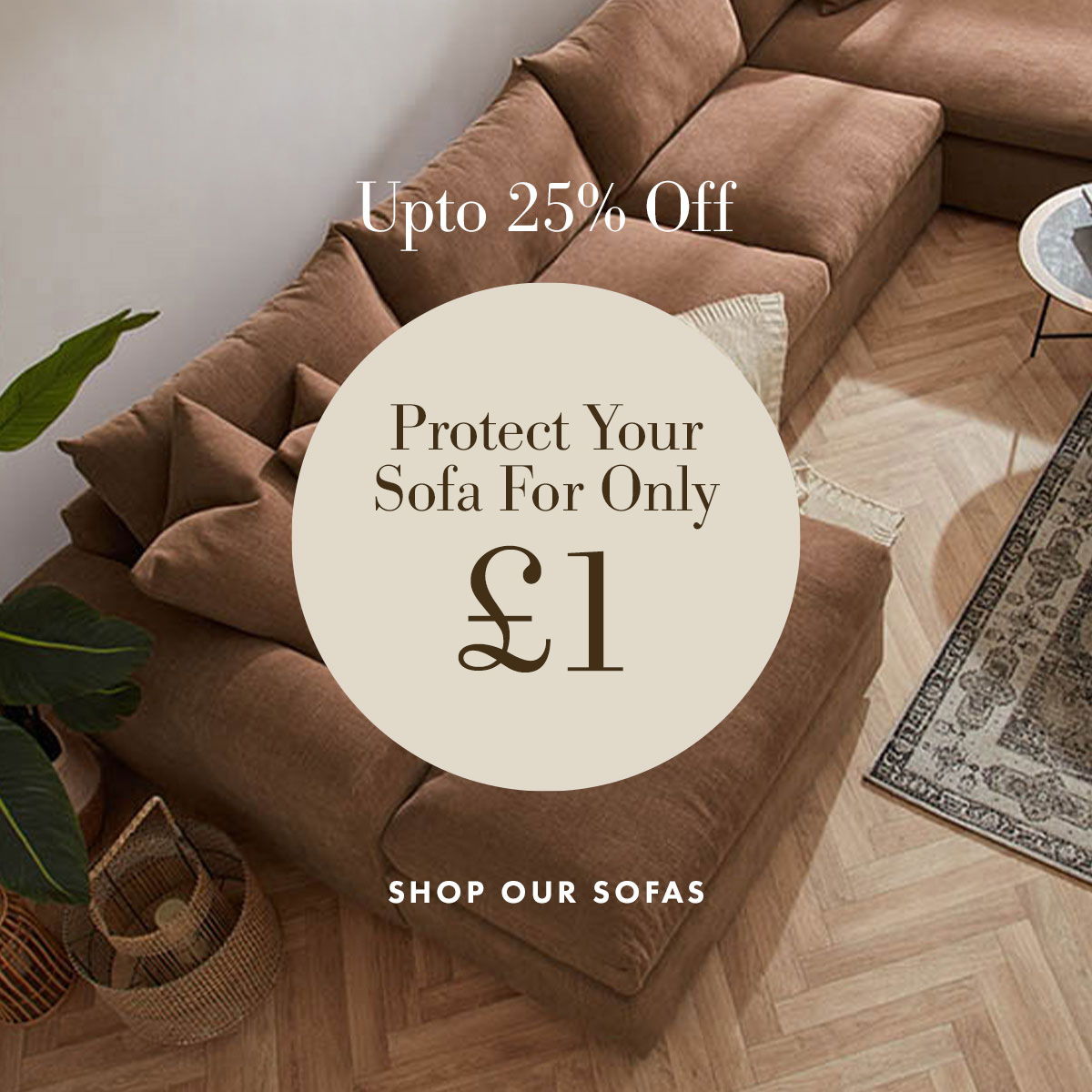 Protect your sofa from rips, tears and spillages for only £1
