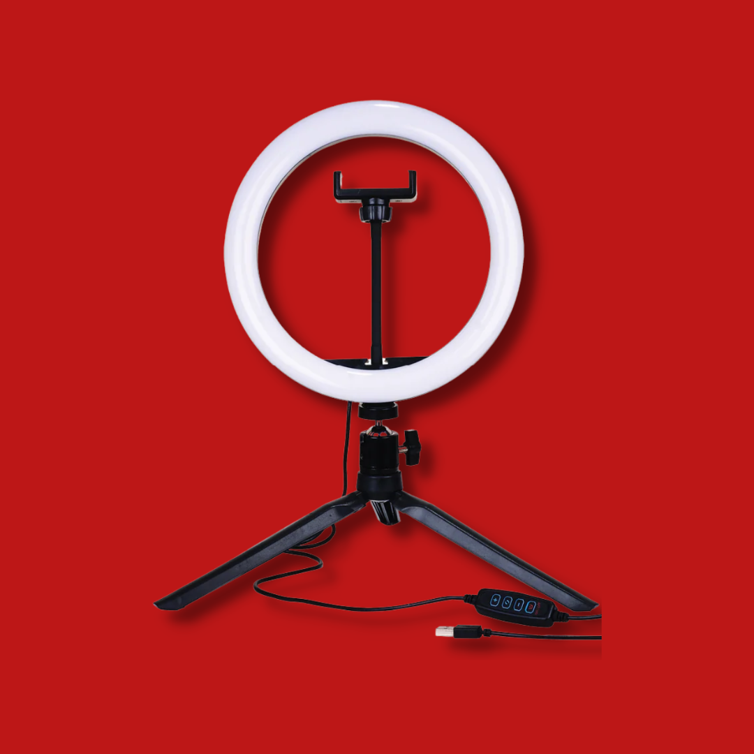 10 inch tri-tone led desktop ring light