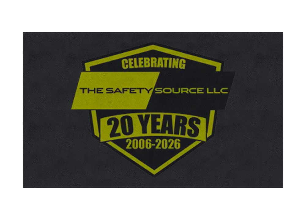 Logo celebrating 20 years of The Safety Source LLC, from 2006 to 2026.