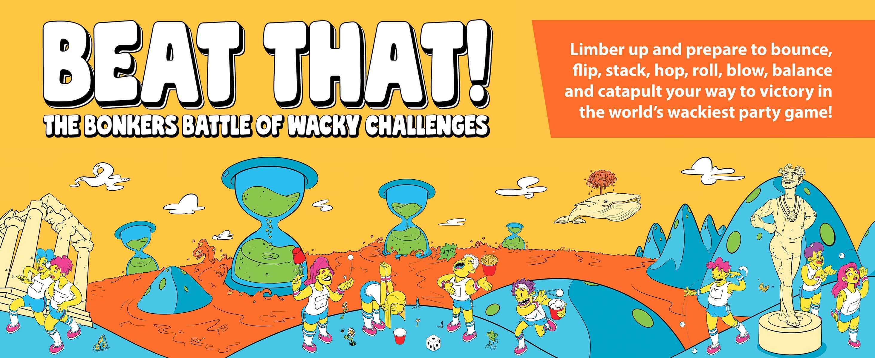 Beat That! Family Party Game for Kids The Bonkers Battle of Wacky Challenges 
