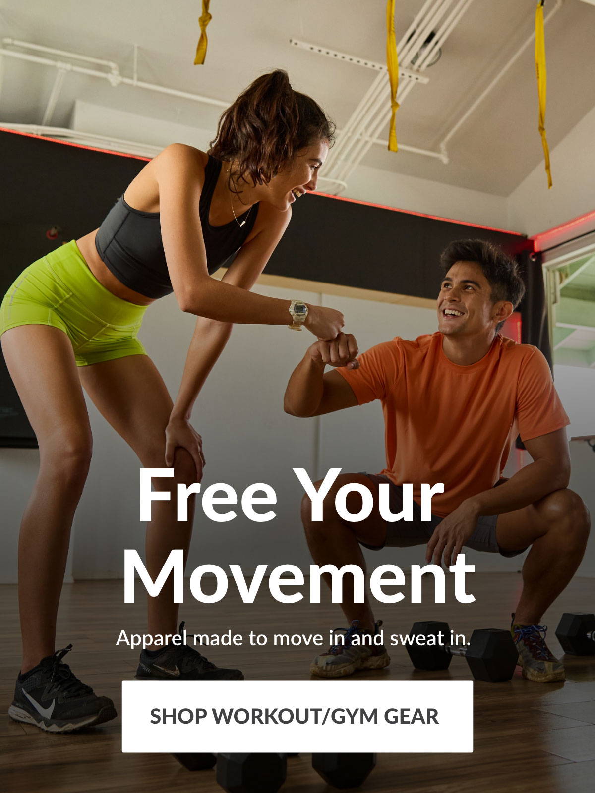 Free Your Movement - Apparel made to move in and sweat in