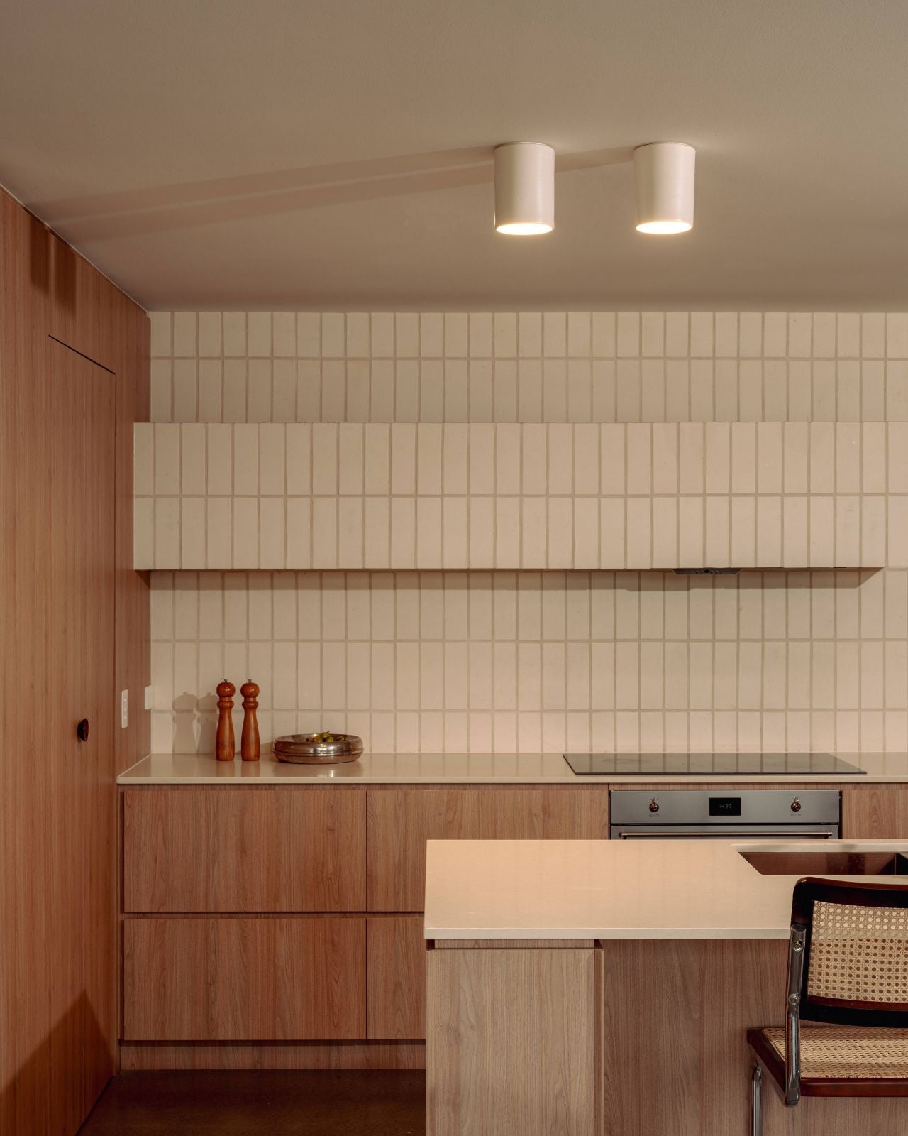 Ceramic Ceiling Light | Dawn Over a kitchen bench 